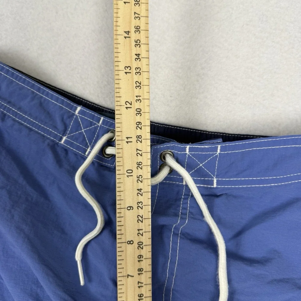 VTG 90s Polo Ralph Lauren Blue Cargo Swim Trunks Board Shorts Mens Medium‎ Mesh